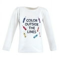 thumbnail image 4 of Hudson Baby Infant and Toddler Girl Long Sleeve T-Shirts, Creativity, 6-12 Months, 4 of 7