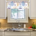 thumbnail image 3 of Coolnut Easter Eggs Pattern Valance Faux Linen Small Window Curtains Short Rod Pocket Valances for Kitchen, Living Room, Bathroom, Modern, 54" L x 18" W Home Decor, 3 of 6