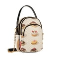 thumbnail image 7 of FORMRS Crossbody Bag for Women Quilted Travel Shoulder Cell Phone Purse with Chain Strap Handbag, Red Cakes, 7 of 7