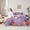Black Red Blue Yellow Purple, variant on Castle Fairy Animal Unicorn 7-Piece Twin Bedding Sets,Cartoon Wildlife Bedding Comforter Set,Starry Sky Breathable Sheet Sets,Lightweight Gradient Room Decor,Reversible