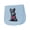 AE-Light Blue, variant on Inktastic Scottie Dog in Plaid Baby Burp Cloth
