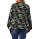 thumbnail image 3 of Suéter largo de mujer de talla grande bohemio de manga larga con frente abierto, cárdigan 2X camuflaje, 3 of 6