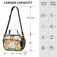 thumbnail image 3 of Dinosaurs with Hats Leaves Cartoon Insulated Lunch Bag Portable Cooler Bag Mommy Bag Large Capacity 6L, 3 of 9