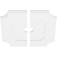 thumbnail image 2 of 32"OD x 4"ID x 19"C x 1"P Locke Architectural Grade PVC Contemporary Ceiling Medallion, Two Piece, 2 of 11