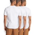 thumbnail image 6 of ToBeInStyle Men's Pack of 3 White Cotton Crew Neck T-Shirts - Small, 6 of 6