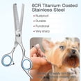 thumbnail image 4 of Kit de tijeras de peluquería canina Peine de tijeras de adelgazamiento de seguridad profesional Afortunado Sencillez, 4 of 5