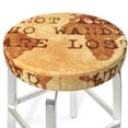 thumbnail image 3 of Naloa Not All Those Who Wander Are Lost2 Round Bar Stool Cushion Cover 12-14 inch, Fits Kitchen, Office, Restaurant Chairs - 14 inch, 3 of 7