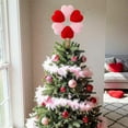 thumbnail image 7 of Valentine's Day Flocked Heart Tree Top Ornament, 11.8x7.8in Polyester Decor For Valentine's Day Tree & Home Accents, 7 of 7