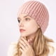 thumbnail image 4 of Gorro holgado de punto: gorros cálidos de invierno, gorros para clima frío con forro para correr, 4 of 5