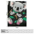 thumbnail image 4 of COMIO  Koala Throw Blanket Kids Cute Wild Animal Sherpa Blanket Boys Girls Kawaii Cartoon Wildlife Decor Blanket for Bed Couch Super Soft Plush Throw Blanket Air Conditioner Twin, 4 of 6