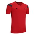 thumbnail image 2 of Alvivi Men's Soccer Pro Referee Uniform Short Sleeve Shirt Jersey and Shorts Football Clothes Red XXL, 2 of 4