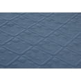 thumbnail image 3 of Lanco All Season Beige Navy Reversible Quilt Set With 2 Pillow Shams , King Size Diamond Pattern Bedspreads & Coverlet, 3 of 7