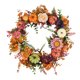 thumbnail image 2 of Corona de otoño con calabazas y peonías | Corona artificial de cosecha para la puerta principal | Decoración de temporada para Acción de Gracias y Halloween para el hogar y la casa de campo, 2 of 7