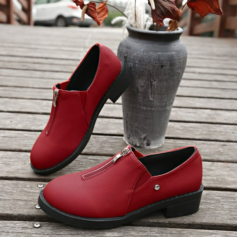women's red dress shoes low heel Women's Red Dress Shoes