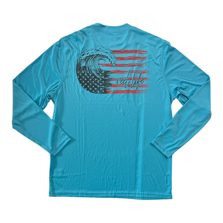 Reel Life Men's Sun Defender Lightweight Long Sleeve UV Tee