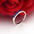 thumbnail image 4 of Discounted Sapphire Wedding Band on 10k White Gold on Sale, 4 of 4