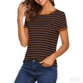 thumbnail image 5 of SROBPTY Womens T-Shirts Fashion Print Crew Neck Short Sleeve Lightweight Summer Tops for Everyday Use, 5 of 5