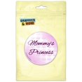 thumbnail image 1 of Mommy's Princess with Pink Crowns Pinback Button Pin Badge, 1 of 2