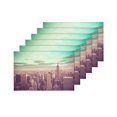 thumbnail image 4 of MKHERT New York City Skyline Manhattan NYC Placemats Table Mats for Dining Room Kitchen Table Decoration 12x18 inch,Set of 6, 4 of 4