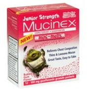 Mucinex Children's Chest Congestion Expectorant Mini-Melts, Bubble Gum 12 ea (Pack of 4)