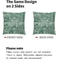 thumbnail image 6 of Green Boho Throw Pillow Covers 18x18 Inch Bohemian Carpet Ethnic Decorative Square Pillow Cases Bohemian Carpet Ethnic Cushion Covers Farmhouse Home Decor for Sofa Couch Outdoor Set of 2, 6 of 6