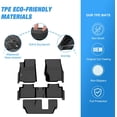 thumbnail image 3 of Nilight TPE Floor Mats for Jeep Grand Cherokee L 7-Passenger 2021 2022 2023 2024,All Weather Custom Fit Heavy Duty Floor Liners, 3 of 7