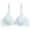 White, variant on Women Front Buckle Push Up Bra Smooth No Trace Wireless Gathered Bra Solid Thin Section Sexy Bralettes
