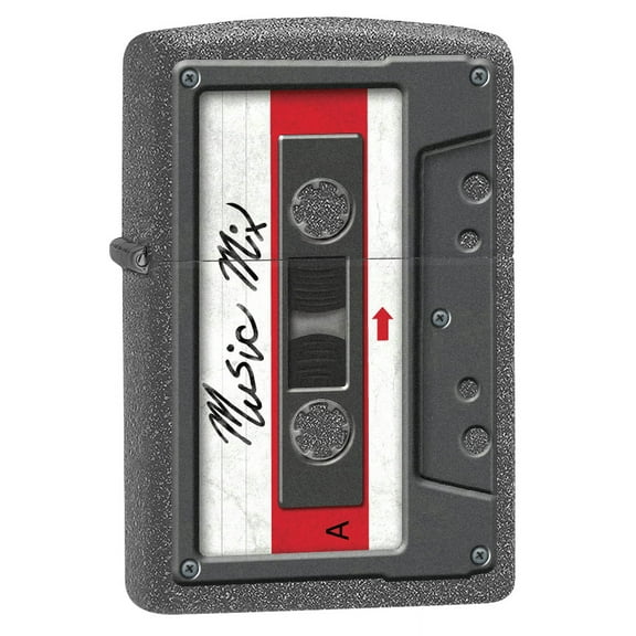 Zippo Lighter: Cassette Tape - Iron Stone