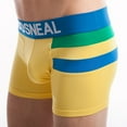 thumbnail image 7 of Maoxin Underwear For Men Pack Seamless Sexy Solid Color Letters Comfortable Breathable Boxers Underwear Mens Boxer Briefs Underwear Yellow S, 7 of 7
