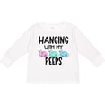 thumbnail image 3 of Inktastic Easter Hanging with My Peeps Pastel Bunnies Boys or Girls Long Sleeve Toddler T-Shirt, 3 of 5