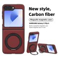 thumbnail image 2 of ELEHOLD Case for Samsung Galaxy Z Flip 6, Shockproof Magnetic Phone Case with 360° Ring Kickstand,Red, 2 of 3