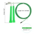 thumbnail image 2 of Unique Bargains Speed Jump Rope Adjustable Speed Skipping Rope with Storage Bag and Spare Parts Green, 2 of 6