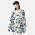 thumbnail image 3 of Fotbe Watercolor Sailboat Chaqueta con Protección Solar UPF 50+ para Hombre y Mujer, Camisa con Capucha y Bolsillos-Large, 3 of 7
