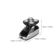 thumbnail image 2 of WEUVEB Rasoirs Rotatifs Électriques pour Tailler la Barbe 1 Pcs, 2 of 6
