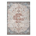 thumbnail image 1 of Area Rug 2x3 Vintage Persian Rug Machine Washable Indoor Door Mat Vintage Distressed Floral Print Entryway Mat Non Slip Carpet Mat Small Throw Rug for Kitchen Bedroom Living Room, Red/Beige, 1 of 9