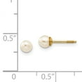 thumbnail image 3 of 14k Yellow Gold Freshwater Cultured Pearl Earrings Stone, 3 of 7