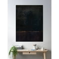 thumbnail image 2 of Mark Rothko Black Painting Style Poster Wall Art, Modern Wall Decor For Living Room Bedroom, 8x12 UNFRAMED, 2 of 3