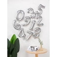 thumbnail image 1 of 1pc Plain Number Shaped PE Balloon, 16 Inch Metallic Decoration Balloon For Birthday Party, Party Decoration Supply, 1 of 3