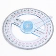 thumbnail image 4 of 10cm Plastic 360 Degree Protractor Ruler Angle Finder Swing Arm Office School, 4 of 7