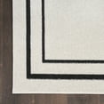 thumbnail image 5 of Nourison Essentials Indoor/Outdoor Ivory/Black 10' x 14' Area Rug, (10x14), 5 of 9