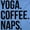 Carolina Blue, variant on Yoga Coffee Naps Meditation Fitness Women's Plus Size Graphic Tee Brisco Brands 5X