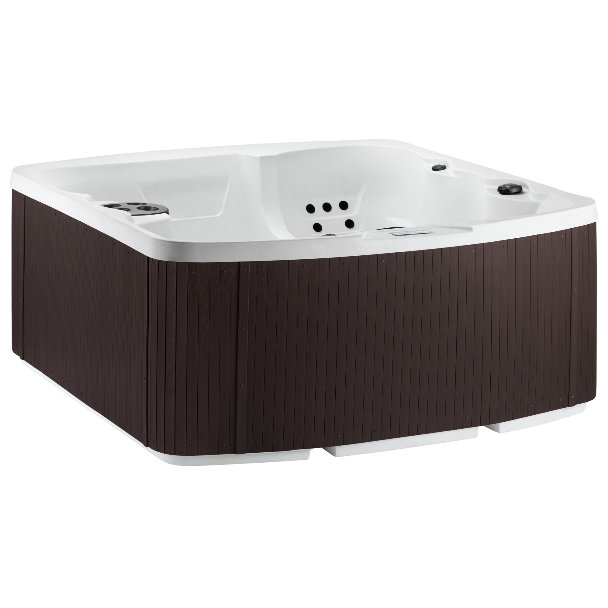 Lifesmart LS500 Plus Accessory Bundle – Arctic White/Espresso with a cover lifter and spa steps included!