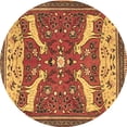 thumbnail image 1 of Ahgly Company Indoor Round Animal Brown Traditional Area Rugs, 6' Round, 1 of 4