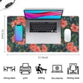 thumbnail image 5 of Long Mouse Pads for Desk,Pioneer Flower Floral Print Pattern Desk Mats on Top Of Desks, Desk Mouse Pad Extra Large with 3mm Non-Slip Base and Stitched Edge for Gaming,Office,Work,Home 31.5"x15.7", 5 of 6