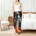 thumbnail image 6 of Lsque Astronaut Cosmic Rainbow Print Women's Pajama Pants, Lounge Pant - Comfortable Home Wear,Elastic Waistband, Stylish Design-Medium, 6 of 9
