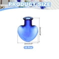 thumbnail image 2 of Uxcell 10 Pcs Mini Glass Bottles Pendants, 0.01oz/0.5ml Heart Shaped Small Glass Jars with Cork Stoppers Wishing Bottles for DIY Crafts Party Wedding Decor Favors, Blue, 2 of 6