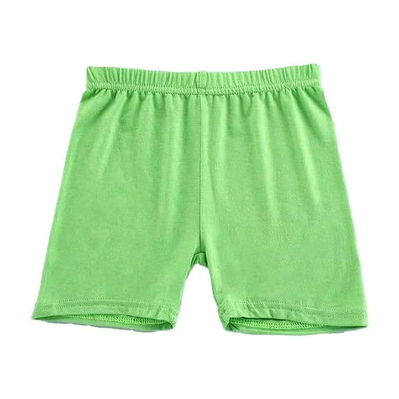 HAJWOH Girls Biker Shorts for Under Dresses Kids Basic Cotton Athletic Cartwheel Shorts Girls Short Leggings Dance Underwear