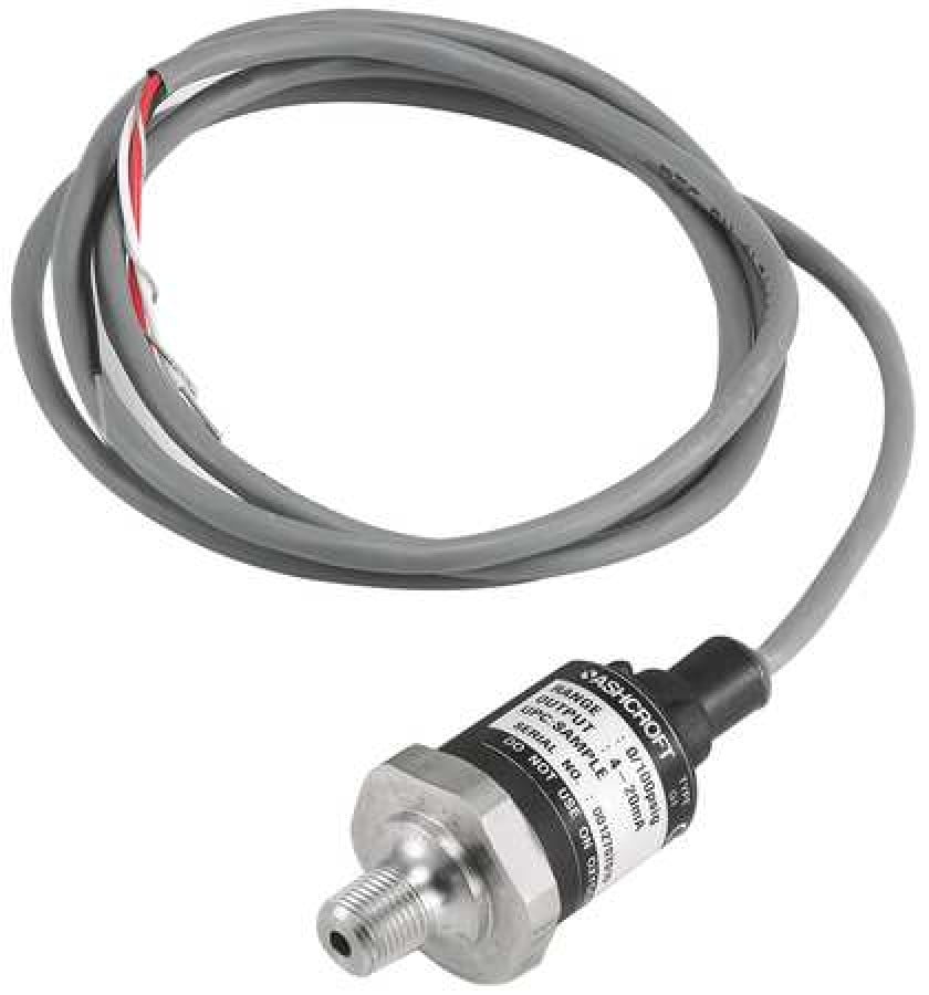 1/8 MNPT Pressure Transmitter 0 to 7500 psi 4 to 20mA DC Output 1/8 MNPT Pressure Transmitter 0 to 7500 psi 4 to 20mA DC Output