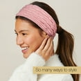 thumbnail image 6 of Scunci x Kelsey Anderson Wide Textured Headwrap Headband, Pink, 1 count, 6 of 8