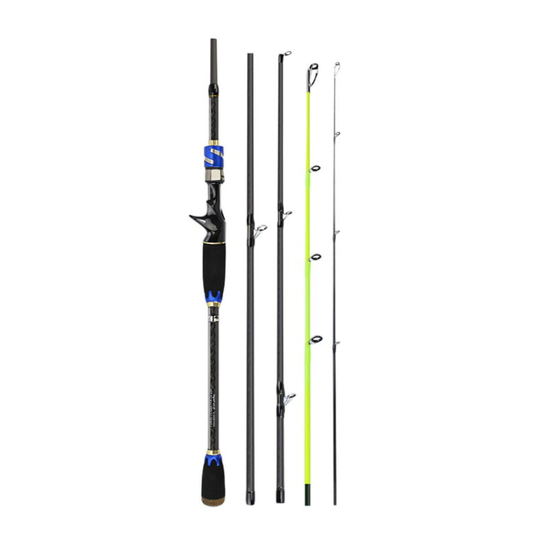 Travel Fishing Rod Strong Sensitive Action 4 Section Ultralight Casting  Fishing Rod Fishing Rod Fly Fishing Rod for Bass 2.1m